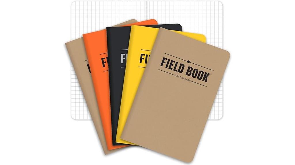 set of five pocket journals