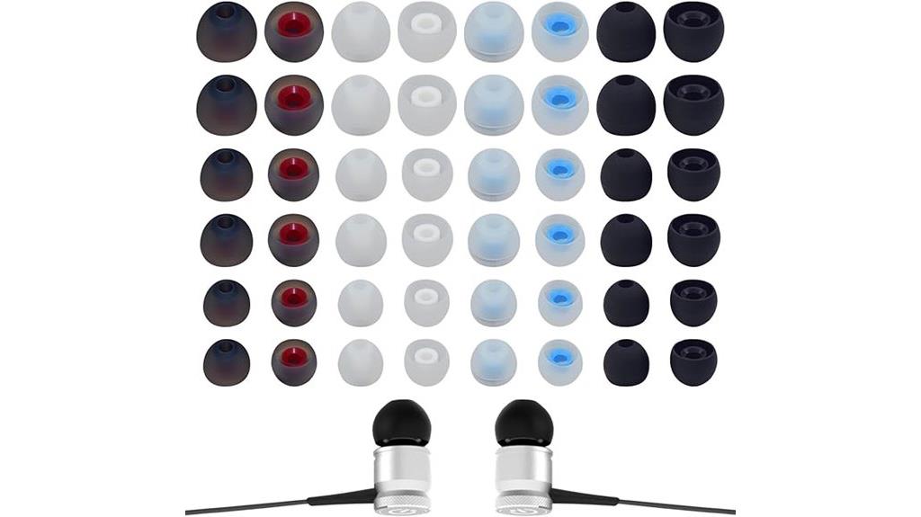 silicone earbud tip set