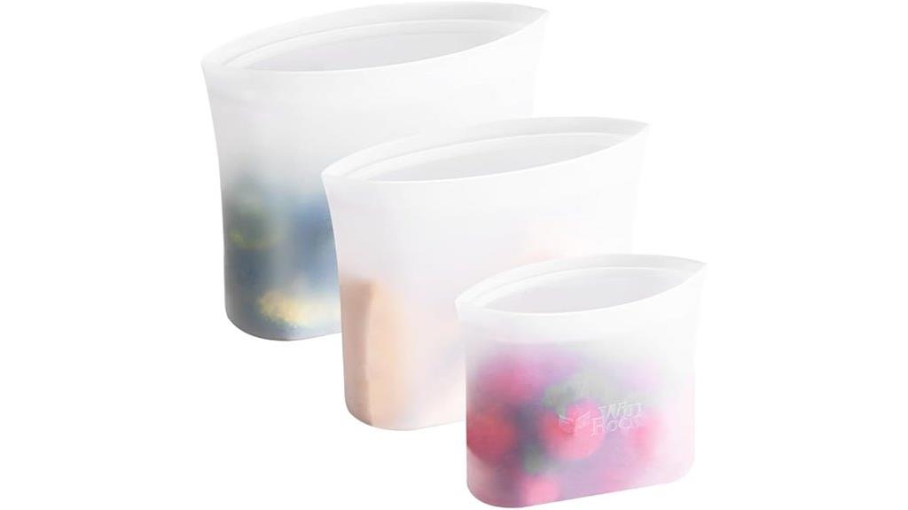 silicone storage bag set