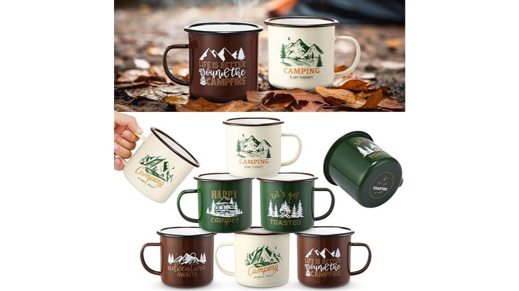 six pack enamel mugs