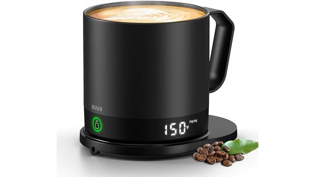 smart temperature display mug