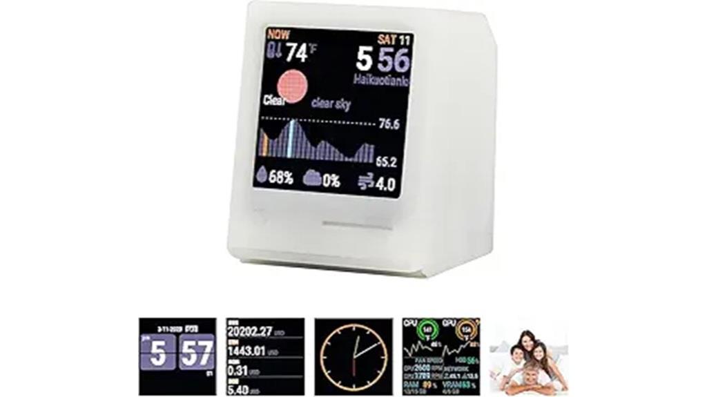 smart wifi clock with weather