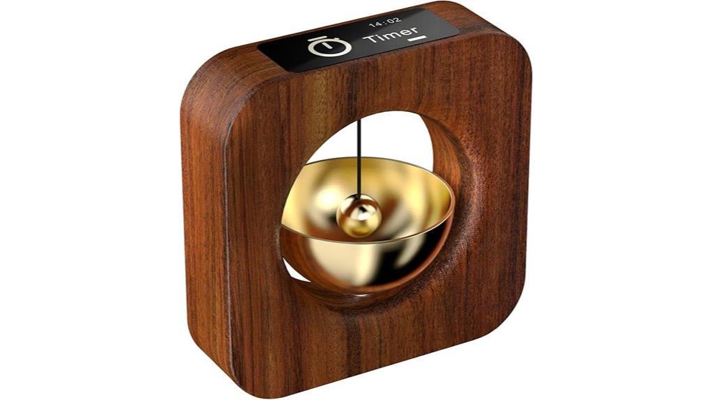 stylish wooden timer cube
