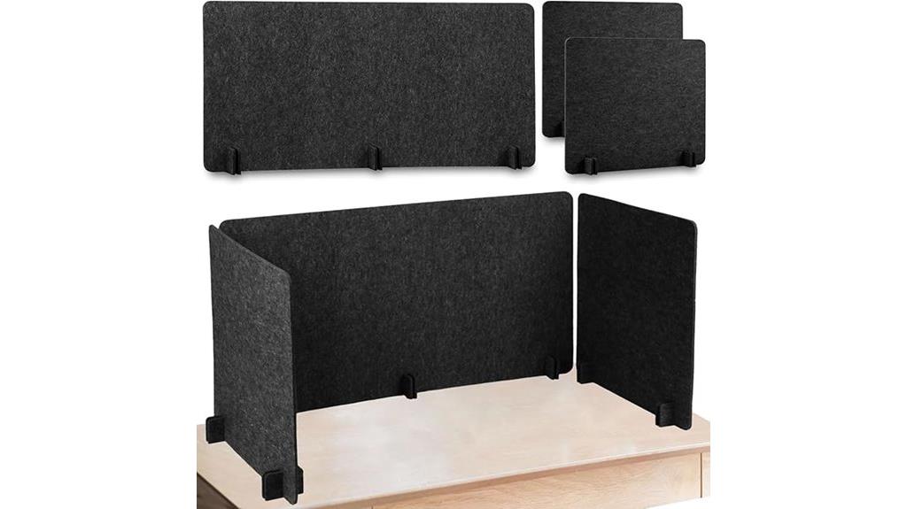 three piece desk divider set