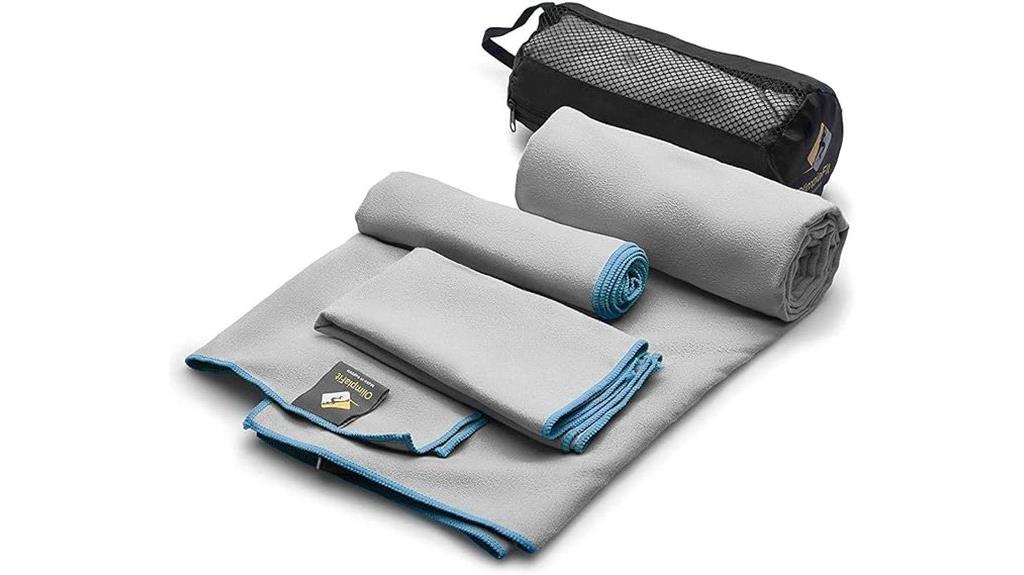 three size microfiber towel set