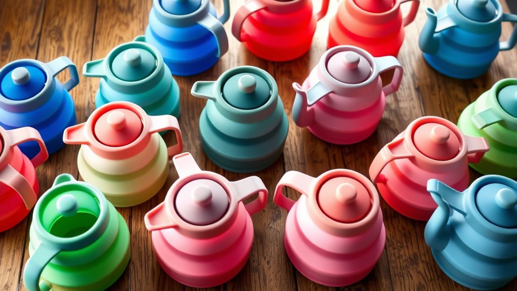 top collapsible silicone kettles