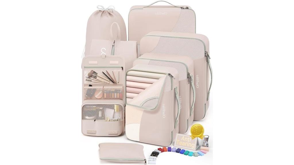 travel packing cube set
