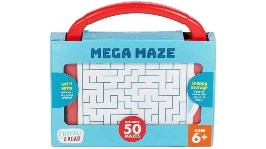 travel themed reusable dry erase maze