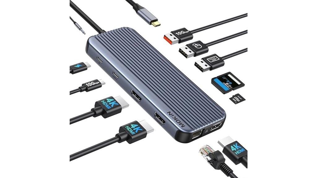 triple hdmi usb dock