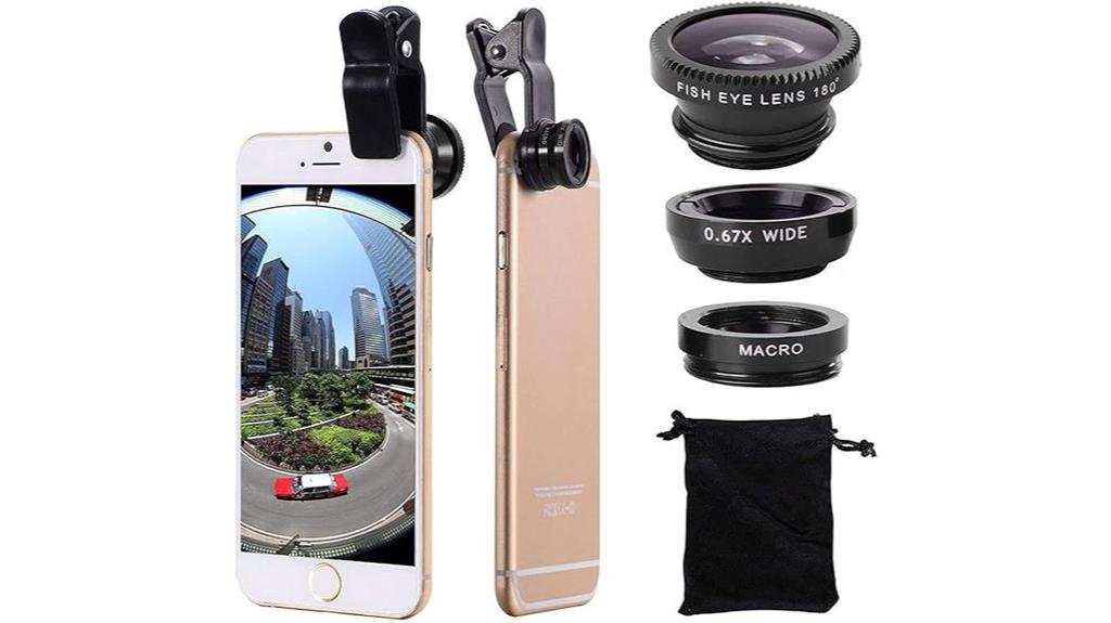triple lens phone kit