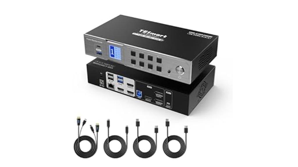 triple monitor usb c kvm