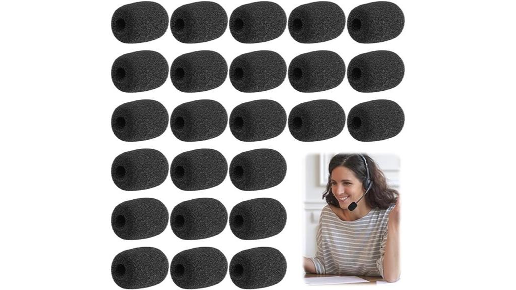 twenty four headset mic shields