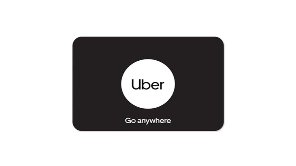uber gift card available