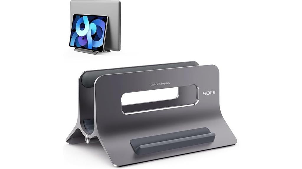 vertical laptop desk stand