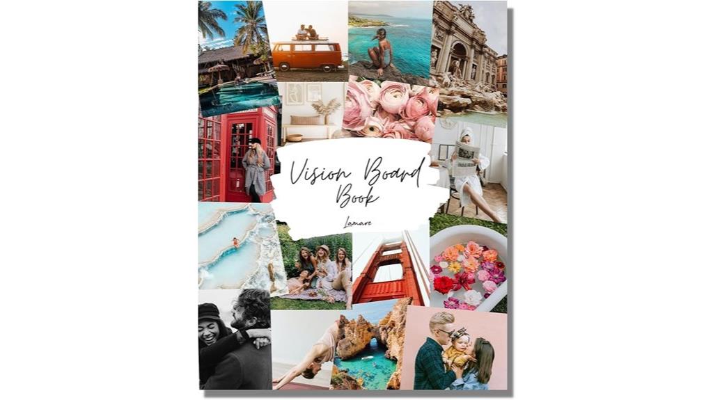 vision board with images