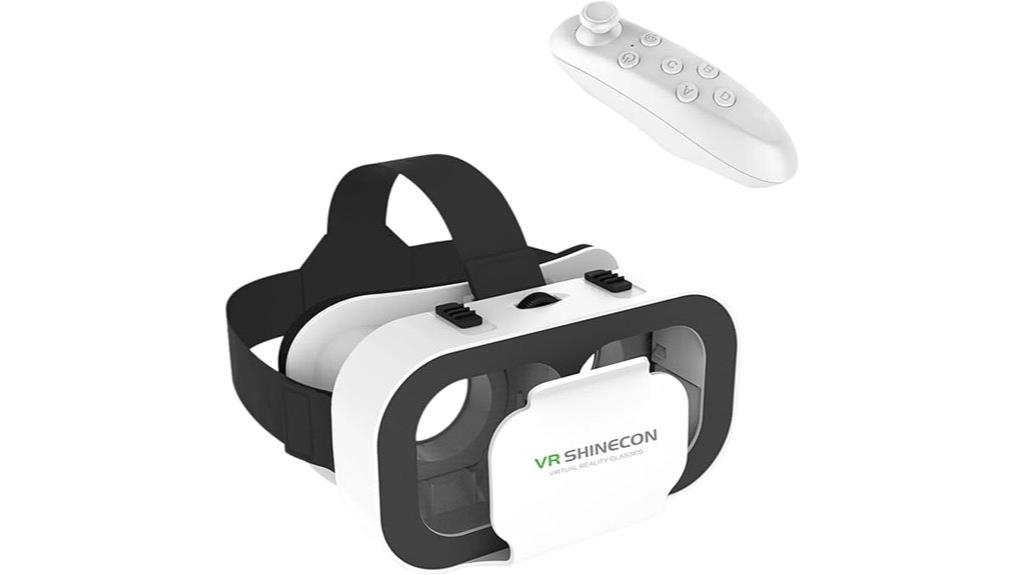 vr headset with controllers
