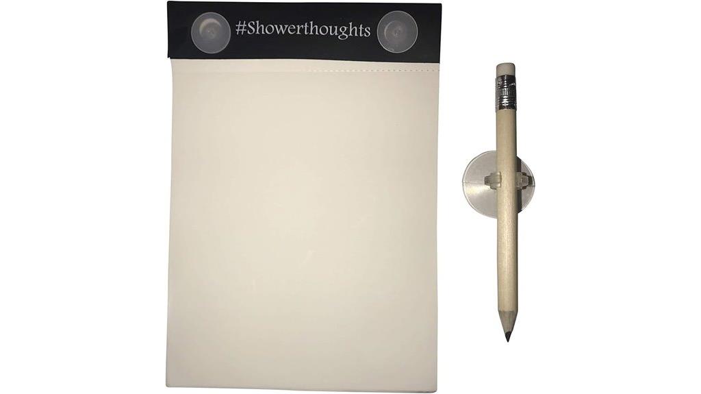 waterproof shower notepad
