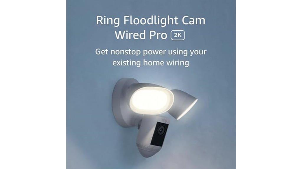 wired pro floodlight camera