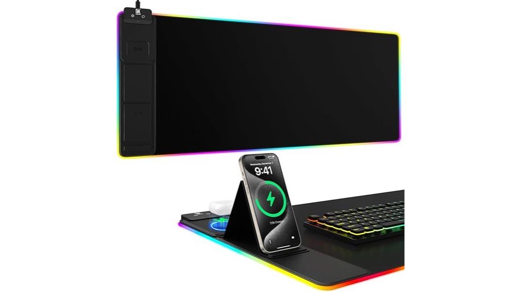 wireless charging gaming mousepad