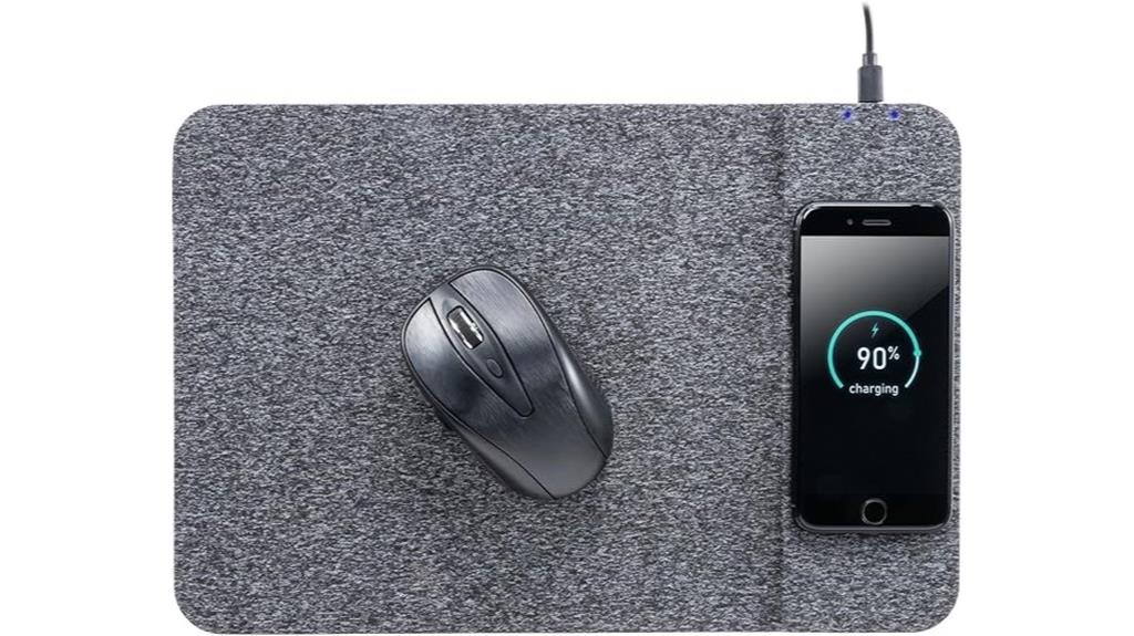 wireless charging mouse pad