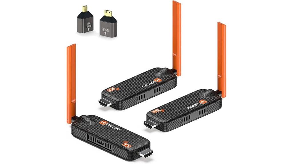 wireless hdmi transmitter with dual receivers