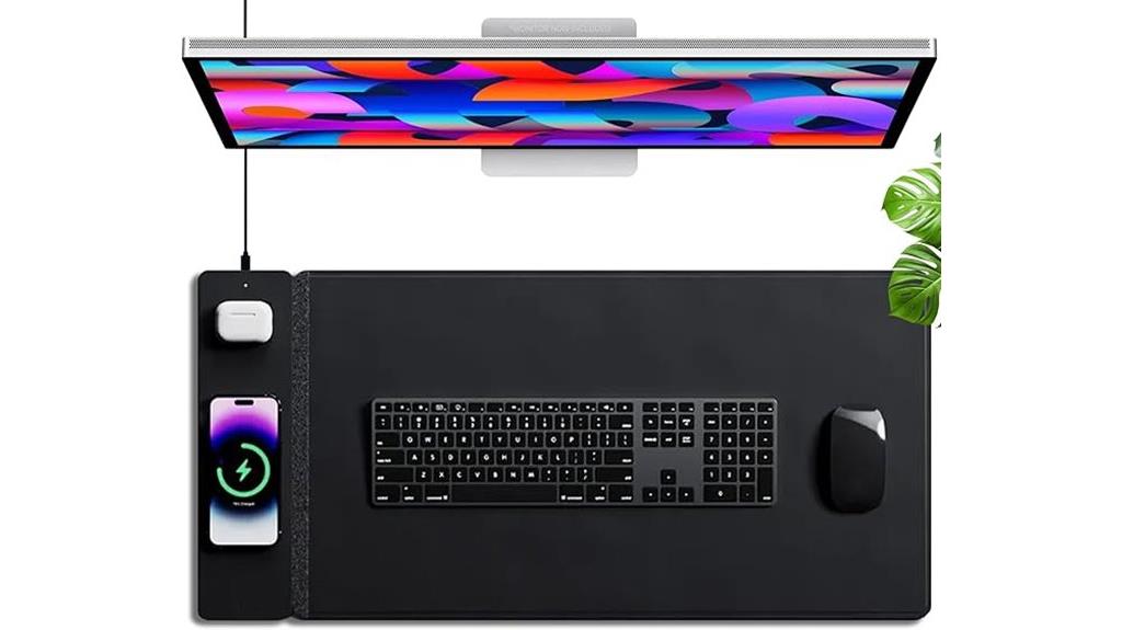 wireless reversible desk mat