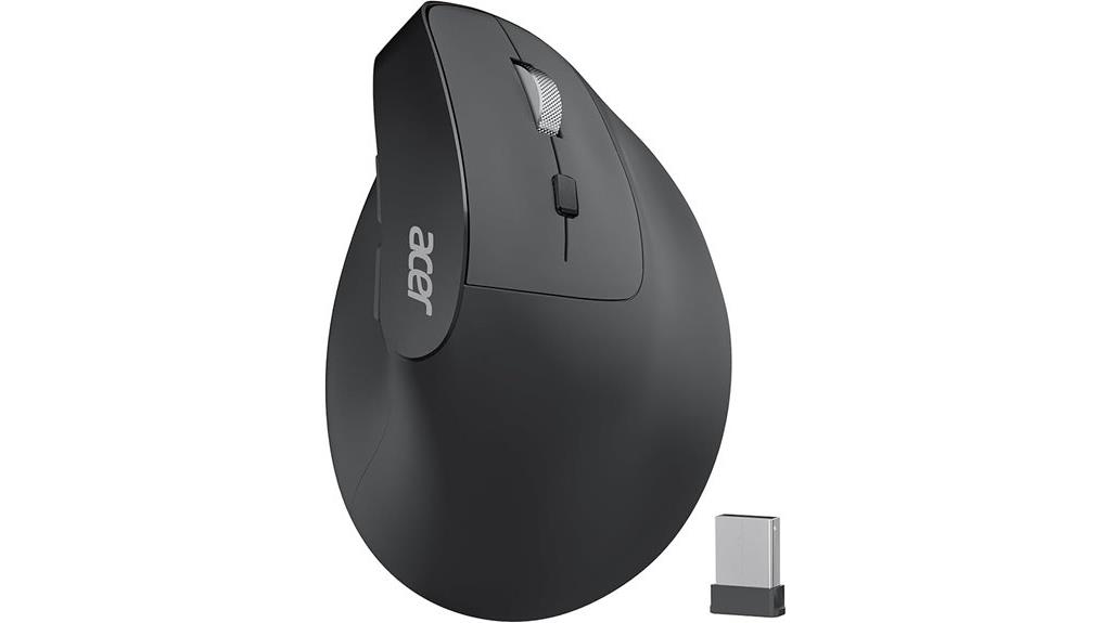 wireless vertical mouse adjustable