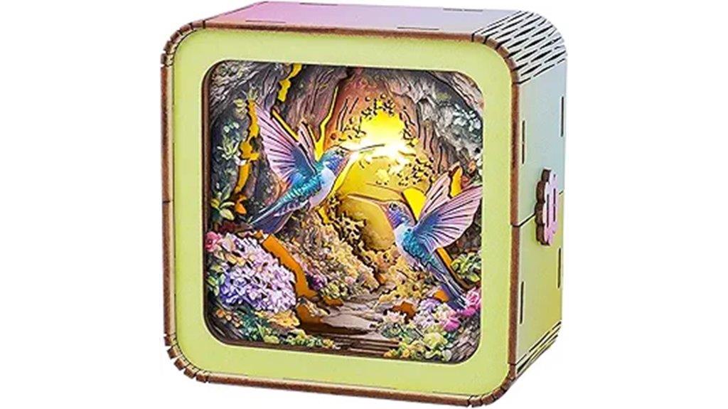 wooden 3d puzzle nightlight
