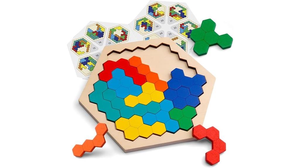 wooden hexagon puzzle for all