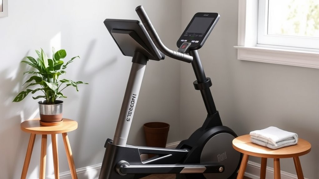 compact space saving ellipticals