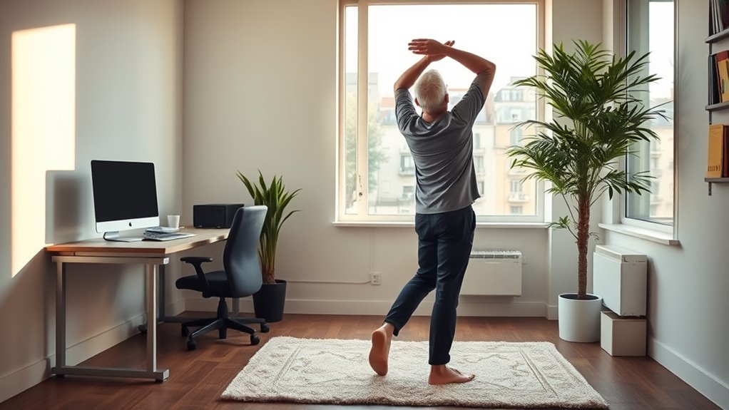 desk worker stretching routine