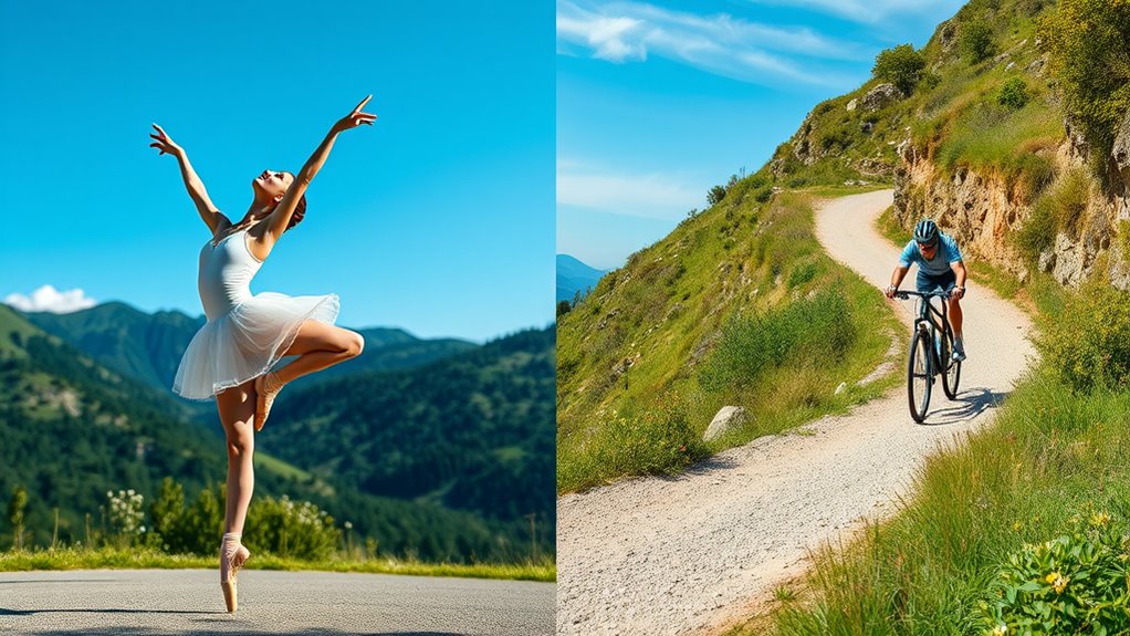 differences in adaptability and movement