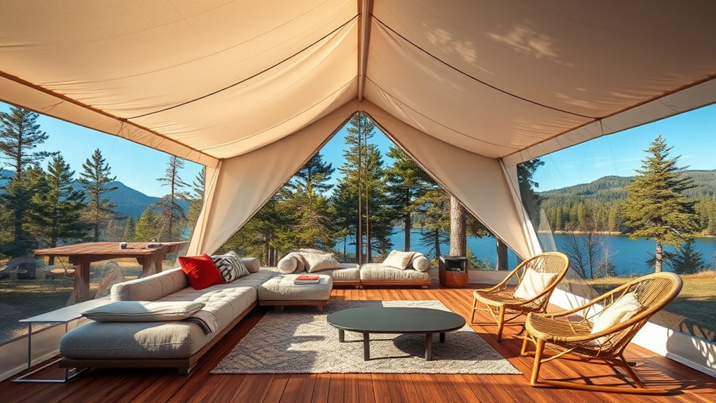 luxury camping tent options