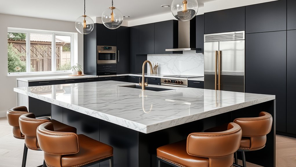 luxury kitchen island designs