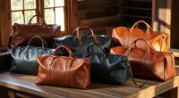 luxury leather travel bags