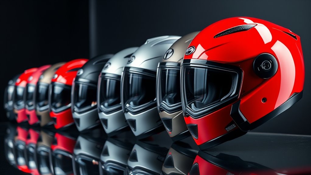 luxury motorcycle helmet options