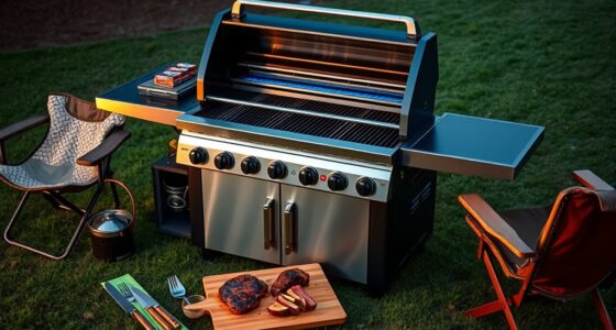luxury tailgating grill selection