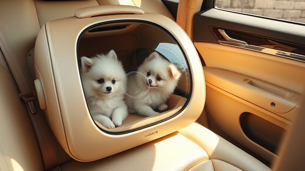 luxury travel dog carriers