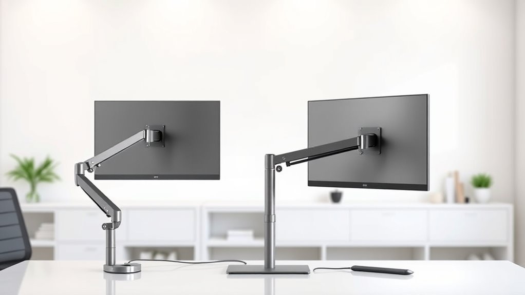 monitor arm compatibility and flexibility