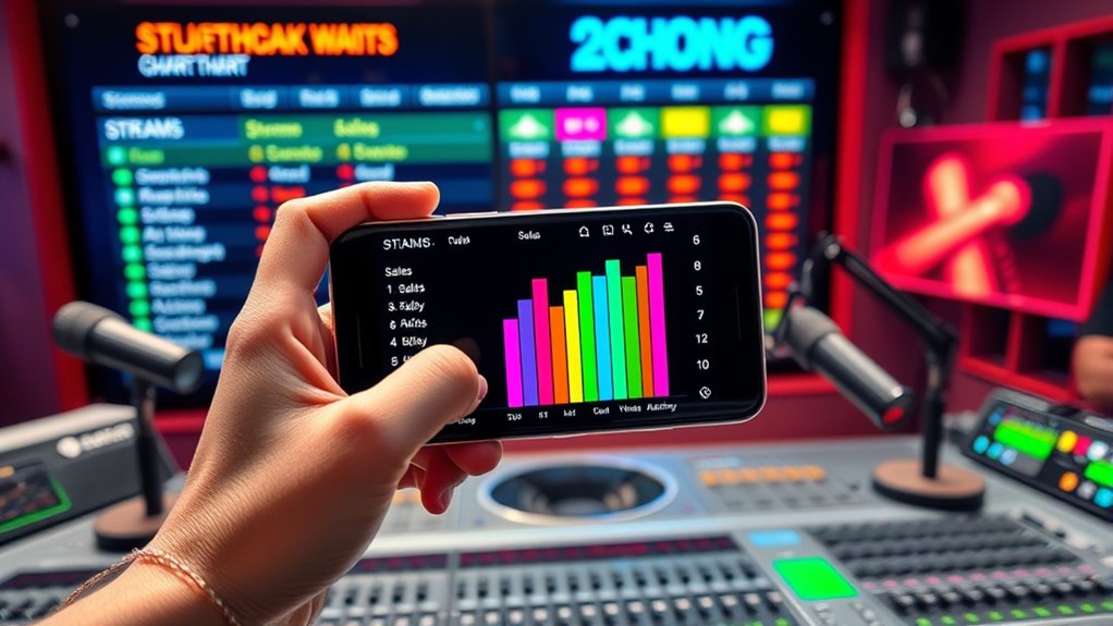 music charts combine streams sales