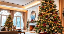 realistic pre lit christmas trees