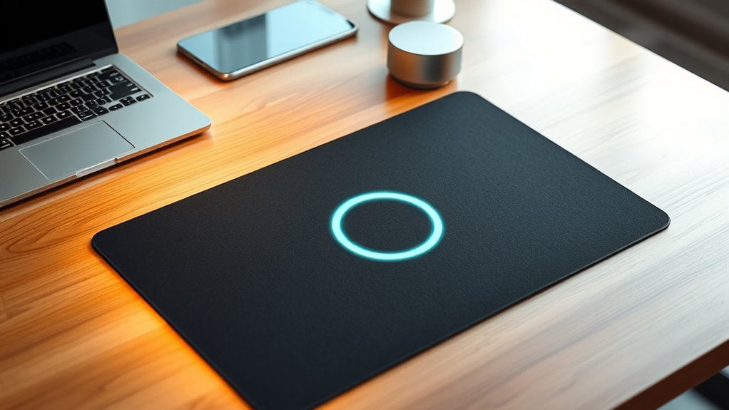 smart desk mats with wireless charging
