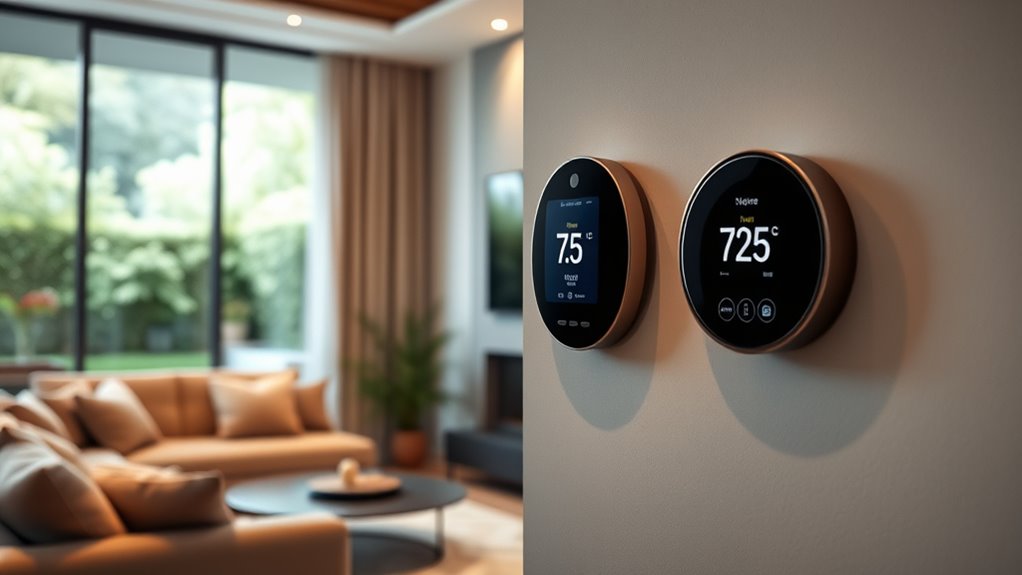 smart thermostats with learning
