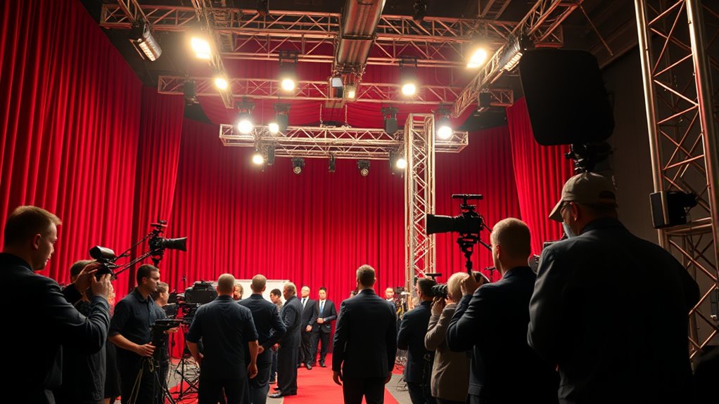 stage design and audio harmony