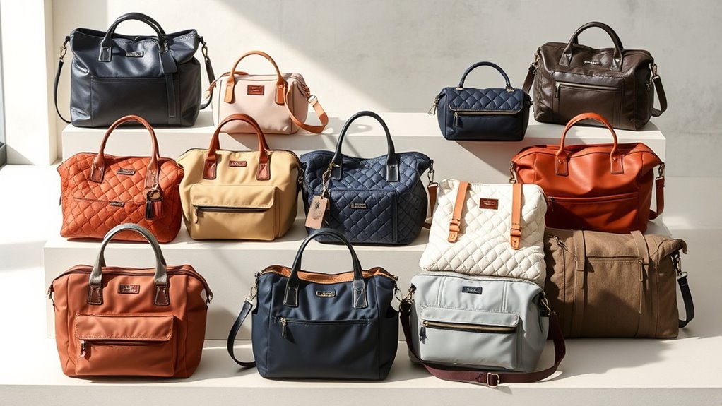 stylish functional diaper bags