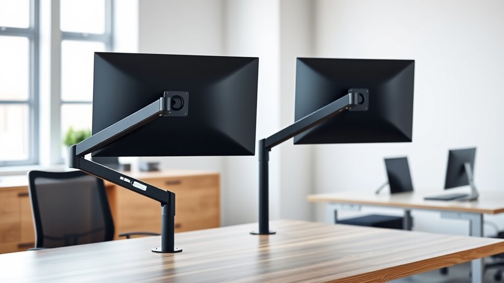 top dual monitor mounts