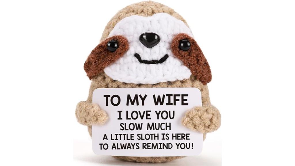 crochet sloth wife gift