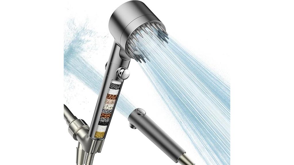high pressure filter showerhead