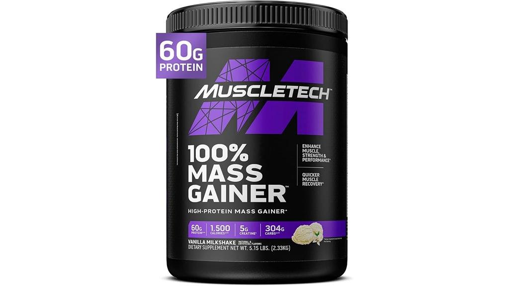 high protein vanilla gainer