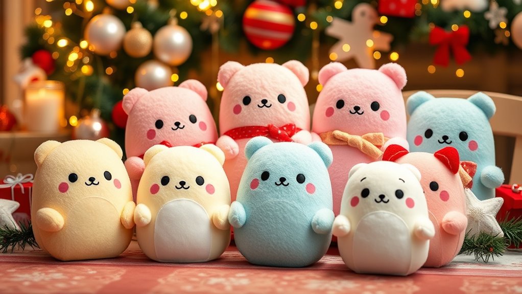 holiday themed portable safe plush